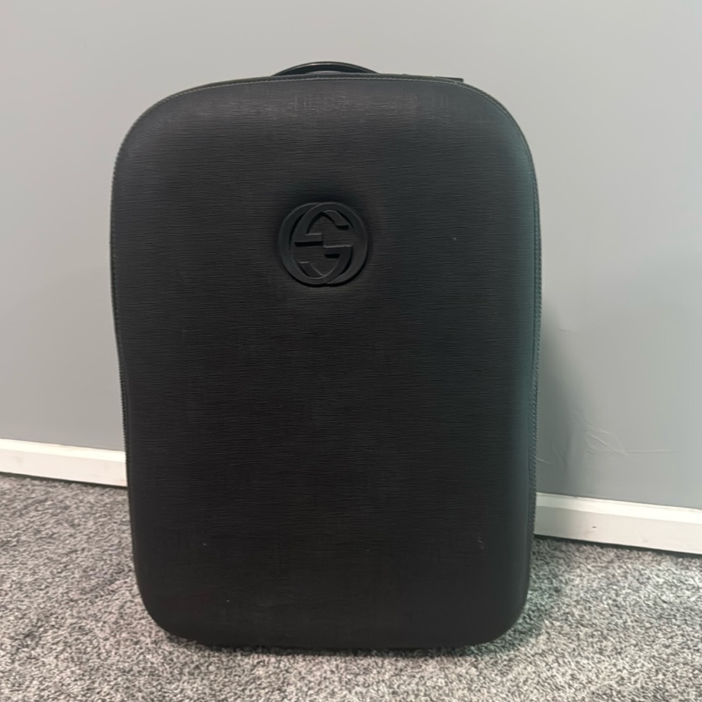 Gucci
Gucci Black Coated Canvas Interlocking G Trolley Luggage